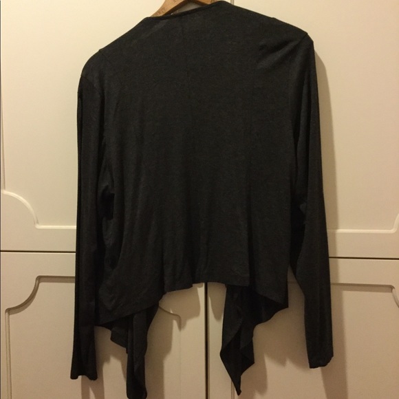 Grey Zipper Cardigan - Picture 3 of 4